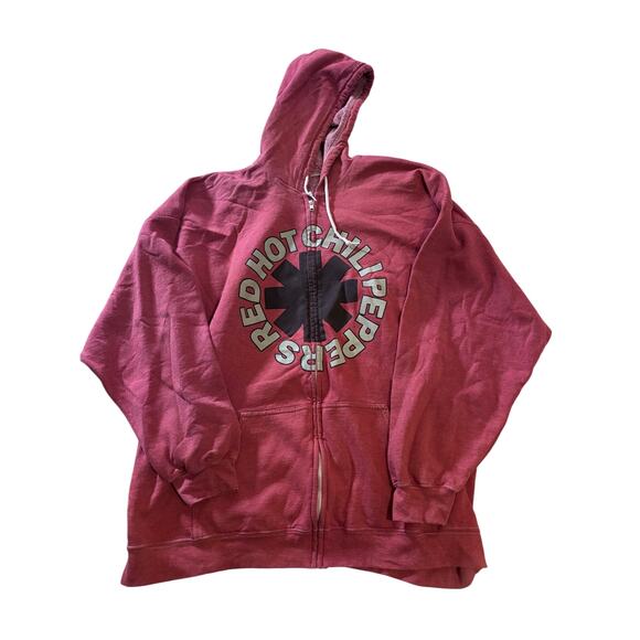 Red Hot Chili Peppers Zip-Up Hoodie – Men’s Size XL (Oversized Fit) - Picture 1 of 5